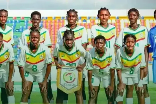 Senegal U20 women’s team in action against Gambia at WAFU Zone A tournament