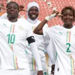 Senegal U20 women players celebrating victory over Mali