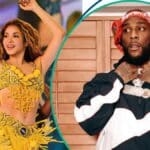 Shakira and Burna Boy collaborating on the 2026 FIFA World Cup anthem