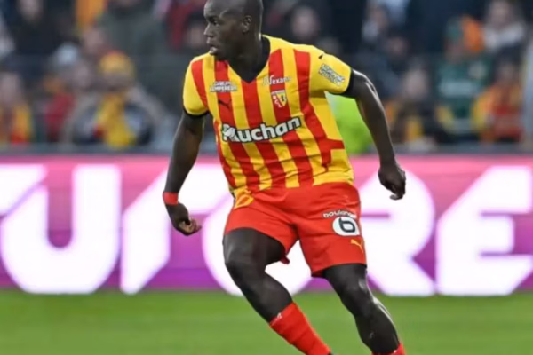 French-Senegalese defender Malang Sarr during a match for RC Lens