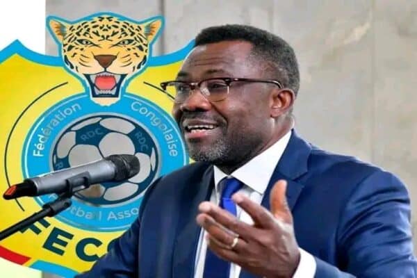 Véron Mosengo Omba with the new FECOFA executive committee