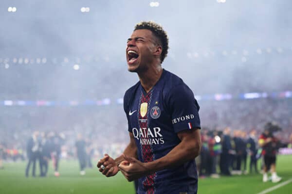 Pierre Menes praises Desire Doue’s work rate against Arsenal