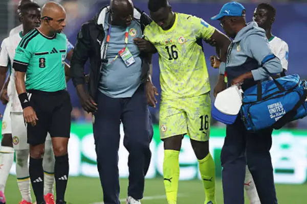 Edouard Mendy forced off with injury