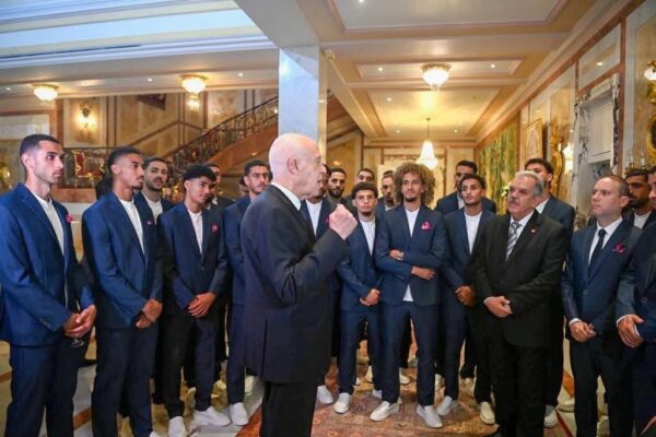 Tunisia president Kaïs Saïed motivates players ahead of World Cup