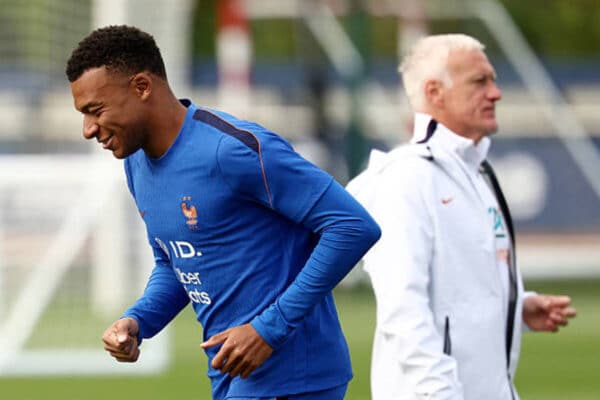 Deschamps defends playing Kylian Mbappe as center forward