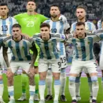 Argentina players celebrating as defending world champions ahead of the 2026 World Cup