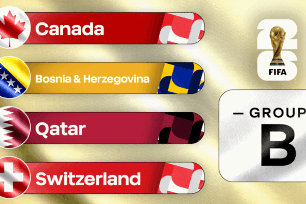 Canada national team preparing for a Group B match at the 2026 FIFA World Cup