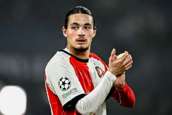Anis Hadj Moussa Celebrates Feyenoord Player of the Season Award