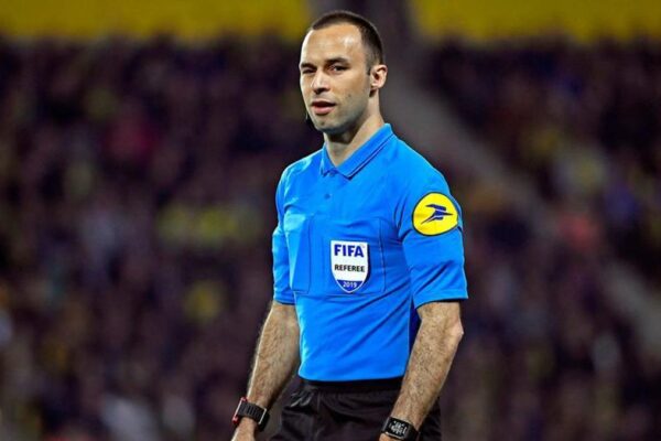 French referee Jérôme Brisard during an official football match