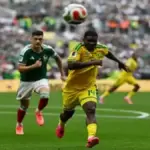 Mexico and South Korea players during a previous international match