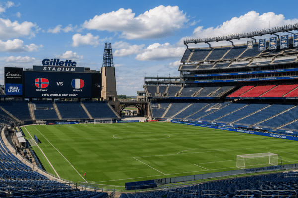 Gillette Stadium in Foxborough ahead of the Norway vs France World Cup match.
