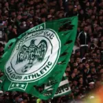 Raja Casablanca stadium with supporters in the stands
