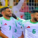 Riyad Mahrez captaining Algeria during an international fixture