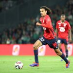 Ayyoub Bouaddi celebrates during Morocco's World Cup campaign