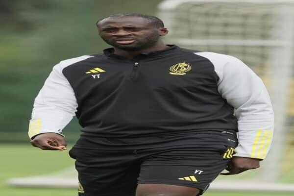 Yaya Touré after being appointed head coach of Slovan Bratislava