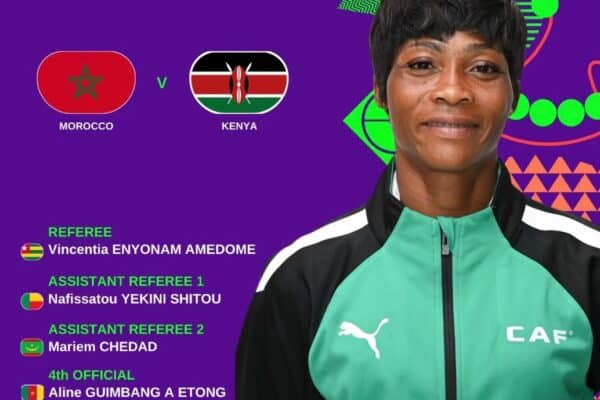 Vincentia Amedome to handle Morocco-Kenya match