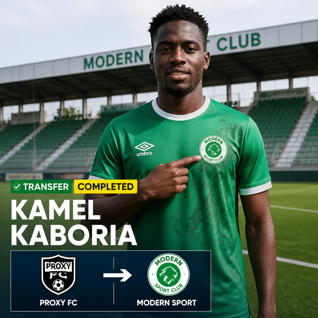Kamel Kaboria: Modern Sport sign Egyptian winger from Proxy FC in permanent deal