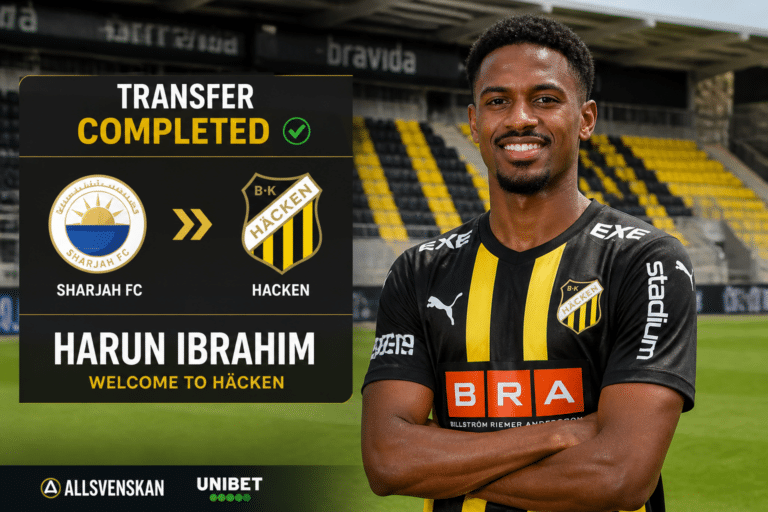 Harun Ibrahim: Sweden-Ethiopia midfielder joins Hacken on loan from