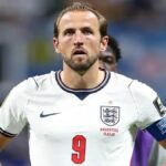England captain Harry Kane reacts after the team's World Cup semi-final defeat to Argentina.