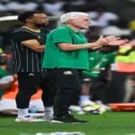 South Africa coach Hugo Broos during a Bafana Bafana match