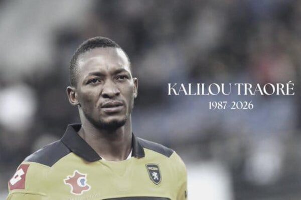 Former Mali international Kalilou Traoré during his playing career with Mali.