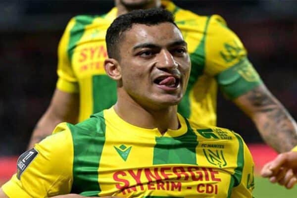 Egypt striker Mostafa Mohamed during his time with Nantes ahead of the new season