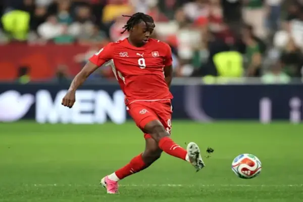 Switzerland players during training before the 2026 World Cup match against Colombia