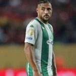 Algerian international Youcef Belaïli during a football match as he closes in on a return to MC Alger.