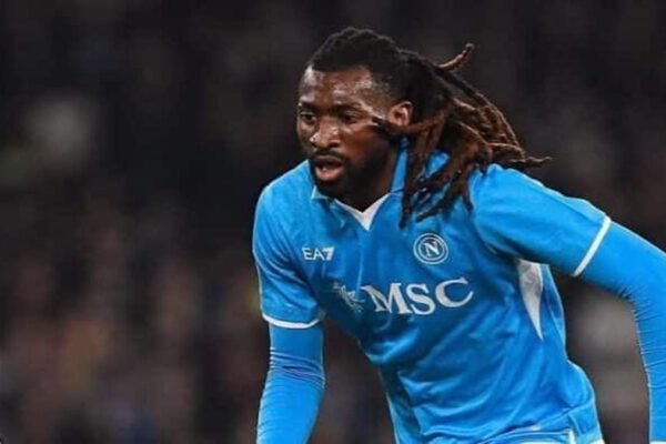 Cameroon midfielder André-Frank Zambo Anguissa after extending his contract with Napoli.