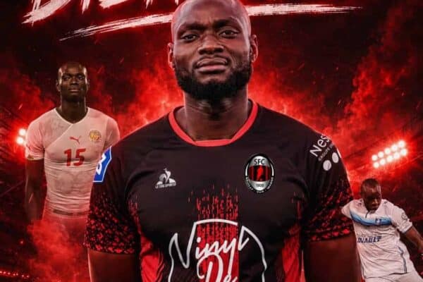 Senegalese midfielder Ibrahima Seck after signing for French National 2 club SFC Neuilly-sur-Marne.