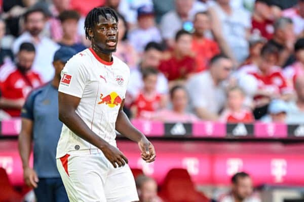 RC Lens consider move for RB Leipzig defender El Chadaille Bitshiabu