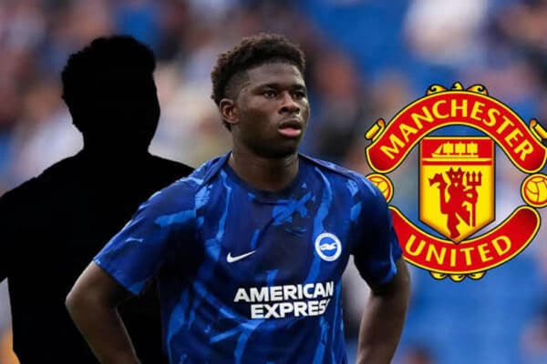 Cameroon midfielder Carlos Baleba during his time at Brighton ahead of his reported move to Manchester United.