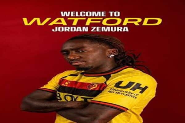 Jordan Zemura after completing his loan move from Udinese to Watford.