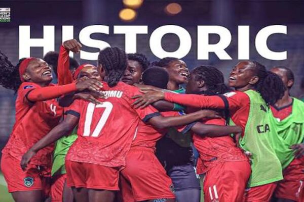 Malawi players celebrate reaching the Women's Africa Cup of Nations final