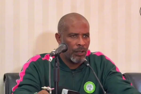 Eric Chelle reacts after Nigeria defeat in Guinea Bissau