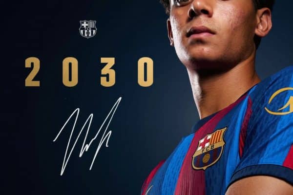 Barcelona tie down Hamza Abdelkarim