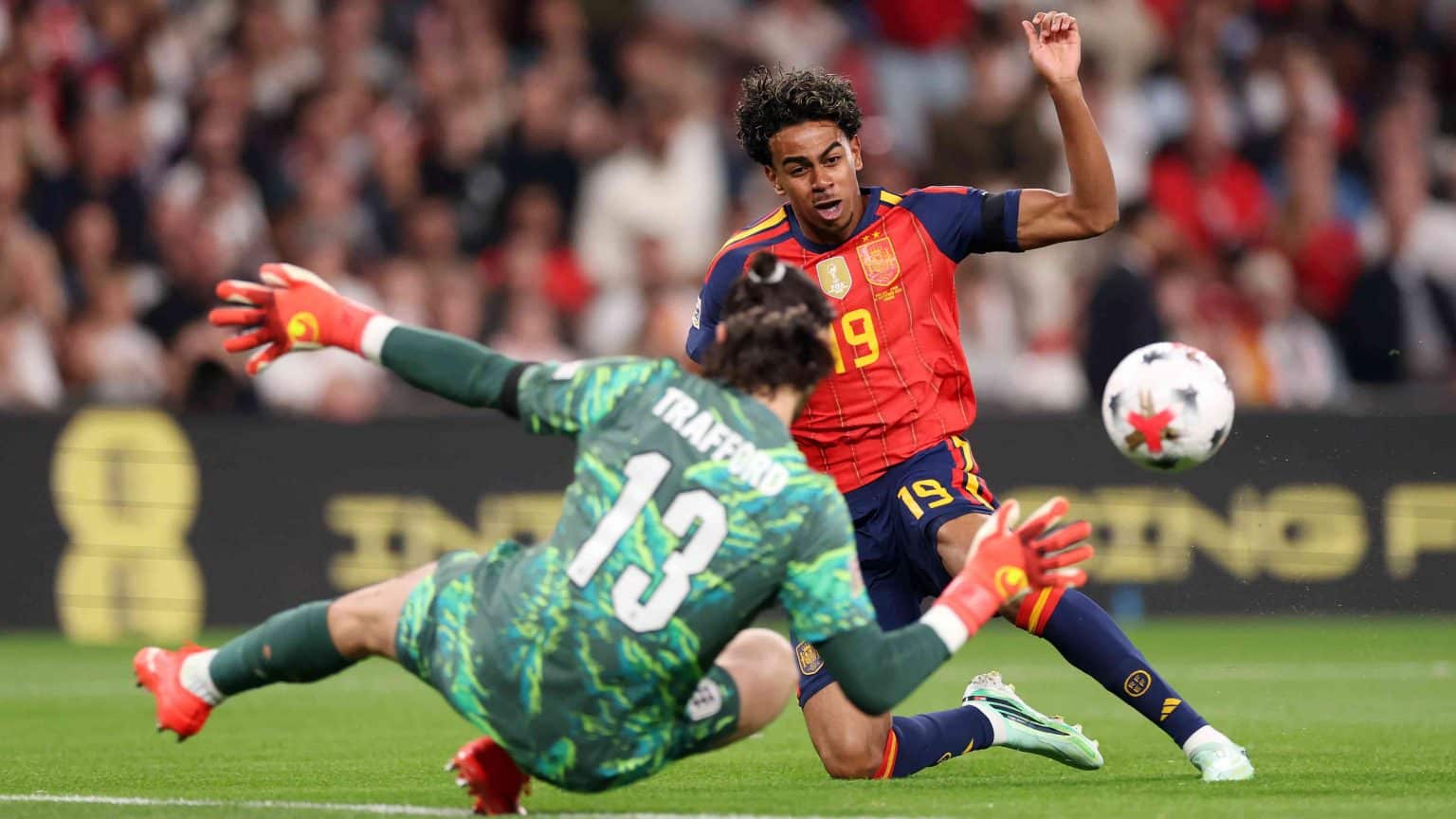 Lamine Yamal scores third-fastest goal England have conceded at Wembley