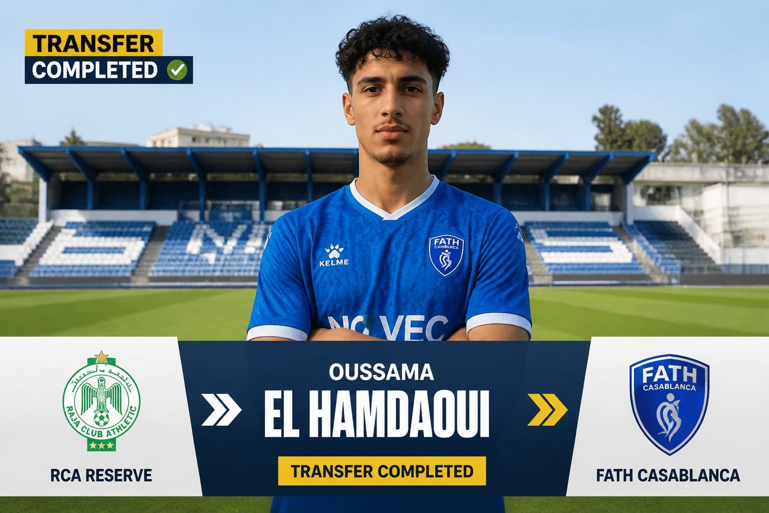 Morocco winger Oussama El Hamdaoui joins Fath Casablanca on free transfer