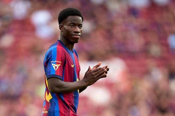 Ebrima Tunkara returns to Barcelona training after ankle injury