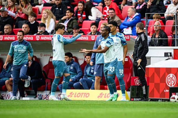 Nathan Tella makes Bayer Leverkusen comeback against Mainz