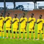 Ghana’s Black Starlets players during an under-17 football match.